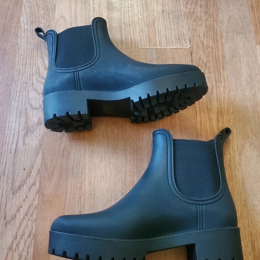 Jeffrey Campbell Cloudy Black Womans Boots, Size 8